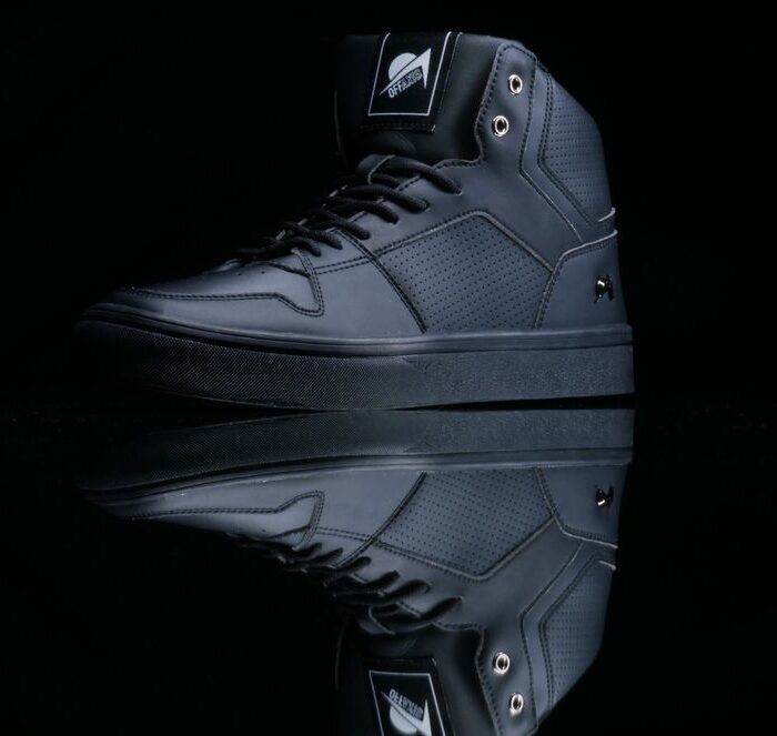 Alpha High Top Black acrobatic shoes by Off Axis Acrobatics