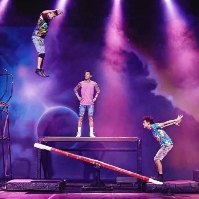 Teeterboard acrobatic show by Off Axis Acrobatics
